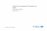 TIBCO ActiveMatrix Adapter for SAP · † TIBCO ActiveMatrix Adapter for SAP Concepts Read this manual for terminology and concepts of the product. Before reading other manuals in