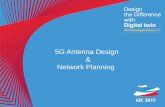 5G Antenna Design Network Planning - Altair...Array Design • Design based on [1] re-optimized for 24-28 GHz band • WB dipole antenna element in linear 8x array • Printed, Rogers