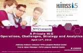 A Private HIE Operations, Challenges, Strategy and Analyticss3.amazonaws.com/rdcms-himss/files/production/... · A Private HIE Operations, Challenges, Strategy and Analytics April