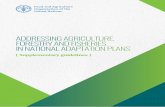 Addressing agriculture, forestry and fisheries in National ... · The designations employed and the presentation of material in this ... Assess and identify links between adaptation