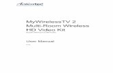MyWirelessTV 2 Multi-Room Wireless HD Video Kit€¦ · HDMI Input ort. The p HDMI Input port is used, via an HDMI cable, to connect the Transmitter to an HDMI source (set top box,