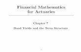 Financial Mathematics for Actuaries · Models of the determination of the term structure 2. ... • To calculate the solutions of equations (7.1) and (7.2) numerical methods are required.