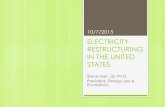 ELECTRICITY RESTRUCTURING IN THE UNITED STATESceeep.rutgers.edu/wp-content/uploads/2015/10/... · ELECTRICITY RESTRUCTURING IN THE UNITED STATES Steve Isser, JD, Ph.D. President,