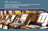Review of electronic gaming machine pre-commitment features: … · 2016-03-17 · Review of electronic gaming machine pre-commitment features: Limit setting v. Abbreviations. AGRC