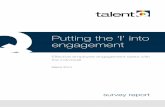 Putting the ‘I’ into engagement survey report March 2014.pdf · Putting the ‘I’ into engagement Line manager relationships Line managers play a significant role in employee