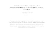 On the unicity of types for representations of reductive p ... · On the unicity of types for representations of reductive p-adic groups Peter Latham August, 2016 A thesis submitted