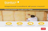 Thermal insulation for walls and ceilings...Improved comfort all year round Thermal insulation for walls and ceilings 70 year product performance warranty More comfortable home, all