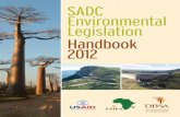 0132547692843 SADC Environmental Legislation Handbook 2012 · 2 SADC Environmental Legislation Handbook 2012 013254769877 59975Third EtonIo 3 Chapter 1 1 eaver, A, 2003. W EIA and