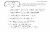 Charity-Daughter of God...the name of Jesus Christ. Charity-Sacrament Complete the sentences. Divine Nature-Special Needs follow me @ smileifyourhappy.wordpress.com I Promise Sing