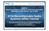 World Class Standards Wireless Innovation …...SDR’10 - Wireless Innovation Conference and Product Exposition World Class Standards SDR’10 Wireless Innovation Conference and Product