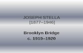 JOSEPH STELLA [1877–1946]whiteeagle.ipsd.org/uploads/PTA/Art Awareness/Fifth... · Joseph Stella, The Brooklyn Bridge: Variation on an Old Theme, 1939. Oil on canvas, 70 × 42 in.