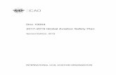 Doc 10004 2017-2019 Global Aviation Safety Plan · Doc 10004 . 2017-2019 Global Aviation Safety Plan . Second Edition, 2016 . INTERNATIONAL CIVIL AVIATION ORGANIZATION
