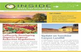 CalRecycle Developing Update on Sunshine Organics Disposal ... · Canyon Landfill CalRecycle is currently in the process of developing regulations to reduce organic waste disposal,
