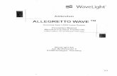 ALLEGRETTO WAVE TM - Food and Drug …...WaveLight' Addendum ALLEGRETTO WAVE TMScanning Spot LASIK Laser System Procedure Manual Wavefront-Guided Treatments Information for professional