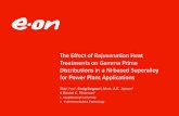 The Effect of Rejuvenation Heat Treatments on Gamma Prime Distributions in a Ni-based ... 1100... · 2015-02-24 · The Effect of Rejuvenation Heat Treatments on Gamma Prime Distributions