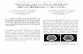 TROUSSEAU SYNDROME AS AN INITIAL MANIFESTATION OF … · 2017-10-17 · [12] Rigdon E. E. Trousseau’s Syndrome and Acute Arterial Thrombosis. Journal of Cardiovascular Surgery,