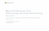 Best Practices for Securing Active Directorywebpages.sou.edu/~ackler/CS_I.WS-Security/Lectures/2.5...7 Best Practices for Securing Active Directory Executive Summary No organization