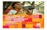 Jane Beesley/Oxfam The power of gender-just organizations€¦ · organizations and other civil society organizations (CSOs) to defend and promote the rights, priorities and interests