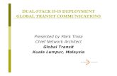 DUAL-STACK IS-IS DEPLOYMENT GLOBAL TRANSIT COMMUNICATIONS · DUAL-STACK IS-IS DEPLOYMENT GLOBAL TRANSIT COMMUNICATIONS Presented by Mark Tinka Chief Network Architect Global Transit