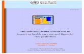 The Bolivian Health system and its impact on health care use and … · EIP/HSF/DP.06.7 DISCUSSION PAPER NUMBER 7 - 2006 Department "Health System Financing" (HSF) Cluster "Evidence