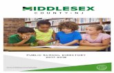 PUBLIC SCHOOL DIRECTORY 2017-2018 - Middlesex County · PUBLIC SCHOOL DIRECTORY 2017-2018 . 1 Middlesex County Superintendent of Schools 13-15 Kennedy Boulevard East Brunswick, New