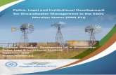 Policy, Legal and Institutional Development for ... · This report emanates from the project Policy, Legal and Institutional Development for Groundwater Management in the SADC Member