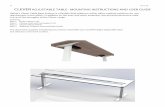 Hafele Clever Mounting Instructions · 2020-03-28 · 1) Sh 10.18 CLEVER ADJUSTABLE TABLE - MOUNTING INSTRUCTIONS AND USER GUIDE Hafele’s Clever Table Base System is a ﬂexible