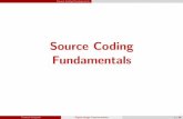 Source Coding Fundamentals - TU Berlin · Source Coding Fundamentals Formulation of the Practical Communication Problem The practical source coding design problem can be posed as