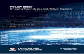 Emerging Technologies and Military Capability Brief... · 2016-05-03 · studies conducted by the likes of the UK MOD Defence Concepts and Doctrine Centre (DCDC)’s Strategic Trends