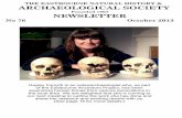 THE EASTBOURNE NATURAL HISTORY & ARCHAEOLOGICAL SOCIETY€¦ · THE EASTBOURNE NATURAL HISTORY & ARCHAEOLOGICAL SOCIETY Founded 1867 NEWSLETTER No 76 October 2013 Hayley Forsyth is