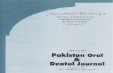 fac.ksu.edu.safac.ksu.edu.sa/sites/default/files/roentgenographic... · 2016-08-13 · pakistan oral & dent. jr. 23 june 2003 dental radiology roentgenographic interpretation of experimentally