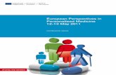 European Perspectives in Personalised Medicine 12-13 May 2011 · European Perspectives in Personalised Medicine 12-13 May 2011 Conference report Studies and reports. ... years diagnosis