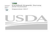 United States Certified Organic Survey Department …...Certified Organic Survey and the 2015 Certified Organic Survey for the United States and each state. Table C provides statistical
