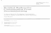 NUREG/CR-5512 Vol. 1: Residual Radioactive …...Title NUREG/CR-5512 Vol. 1: Residual Radioactive Contamination From Decommissioning Author W.E. Kennedy, Jr. and D.L. Strenge Subject