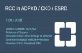 RCC in ADPKD / CKD / ESRD Goldfarb b.pdfRCC in ADPKD / CKD / ESRD FOIU 2018 David A. Goldfarb, MD,FACS Professor of Surgery, Cleveland Clinic Lerner College of Medicine Glickman Urological