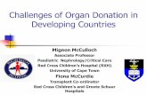 Challenges of Organ Donation in Developing Countriespochka.org/files/conference/2016/Mignon McCulloch Challenges of O… · Challenges of Organ Donation in Developing Countries Mignon