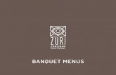 BANQUET MENUS - Zuri Zanzibar...2019/07/01  · Coconut crusted crayfish tails, tamarind reduction, sweet potato galette Beef short ribs, roasted garlic mash, red wine gravy Herb crusted