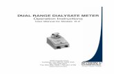 DUAL RANGE DIALYSATE METER - Myron L Companymyronl.com/PDF/manuals/Dual_Range_D2_manual.pdfpH/Conductivity Instrumentation Accuracy • Reliability • Simplicity DUAL RANGE DIALYSATE