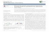 Organic & Biomolecular Chemistry · 2018-09-18 · termini and a negligible inversion barrier (0.003 kcal mol−1, B3LYP/6-31++G**). The τ bond model implies that an allyl radical