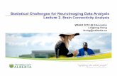 Statistical Challenges for Neuroimaging Data …lkong/document/WNAR_Edmonton...ICA for fMRI Ø It is assumed that the fMRI data can be modeled by identifying sets of voxels whose activity