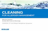 Why invest in Ecolab Douglas M. Baker President …allergenbureau.net/wp-content/uploads/2019/05/SWALWELL...Supply Chain Program Effective cleaning is one component of an overall food