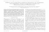 INTERNATIONAL JOURNAL OF M SCIENCES AND ...Effect of Coag-Flocculation Kinetics on Telfairia Occidentalis Seed Coagulant (TOC) in Pharmaceutical Wastewater UgonaboVictor 2Ifeanyi1,*,