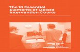 The 10 Essential Elements of Opioid Intervention Courts 10 Essential Elements of Opioid Intervention Courts reflects the cumulative effort of a working group of more than more than