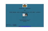 ANNUAL REPORT OF THE LEGAL AID COMMISSION (LAC) OF SRI … · 2019-07-11 · ANNUAL REPORT OF THE LEGAL AID COMMISSION (LAC) OF SRI LANKA 2012 The Legal Aid Commission of Sri Lanka