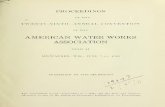 Proceedings of the annual convention · PROCEEDINGS OFTHE TWEXTY-NIXTHANNUALCONVENTION OFTHE AMERICANWATERWORKS ASSOCIATION HELDAT MILWAUKEE,WIS.,JUNE7-12,1909 PUBLISHEDBYTHESECRETARY
