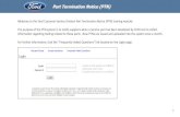 Welcome to the Ford Customer Service Division Part ... training module.pdf · Welcome to the Ford Customer Service Division Part Termination Notice (PTN) training module. The purpose