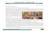 My Dear Confreres, · 2019-11-06 · 2 Provincial Circular East Bishops’ Conference presided over the Holy Eucharist. It was attended by a large number of priests, religious and