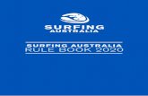 SURFING AUSTRALIA RULE BOOK 2020 · 2nd seeded surfer in top state team is contest number seven (7) seed 1st seeded surfer in second state team is contest number two (2) seed and