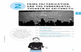 Prime Factorization and the Fundamental Theorem of …...52 • Chapter 2 Prime Factorization and the Fundamental Theorem of Arithmetic Problem 1 Dimensions of a Tank Previously, you