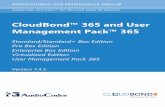 CloudBond™ 365 and User Management Pack™ 365 · Administration and Maintenance Manual AudioCodes One Voice™ for Microsoft Skype for Business CloudBond™ 365 and User Management